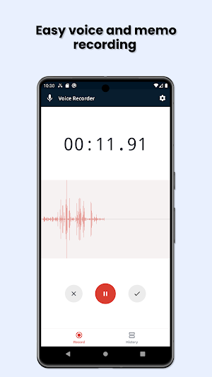 Easy Voice Recorder & Memos Screenshot 1