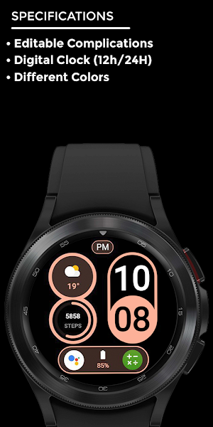 Nighty Digital 06 - watch face Screenshot 3