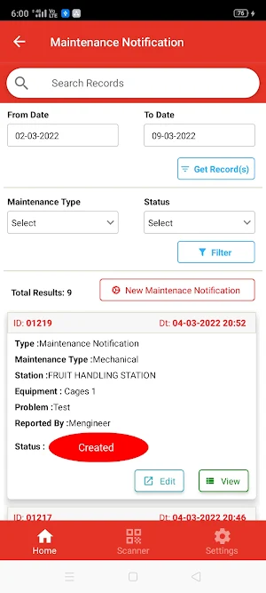 MyPalm-SD Plantation React Screenshot 3
