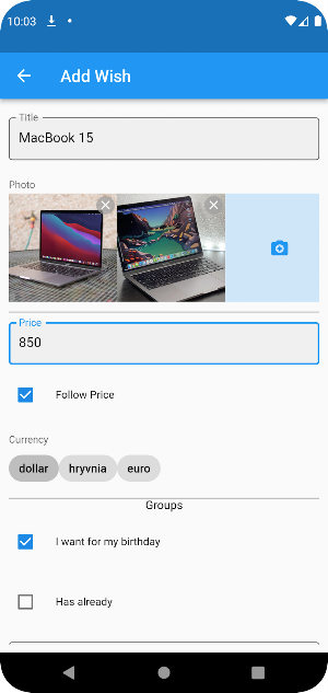 WHList - Keep Your Desires Screenshot 1
