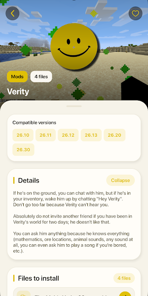 Verity Mod for Minecraft PE Screenshot 1