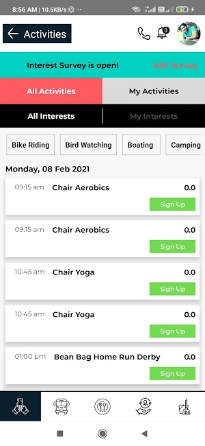 MyLeisureCare Screenshot 3