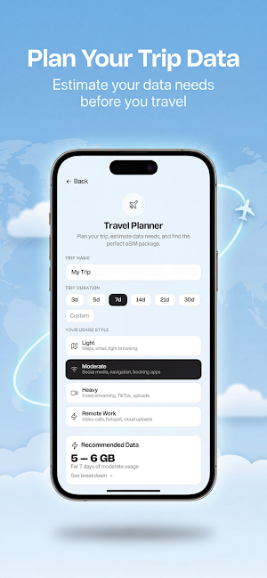 Wanderly eSIM: Travel & Data Screenshot 2