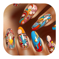 Funky Patterns Nail Art Design