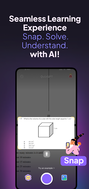 SnapQuizzer :Snap & Solve AI Screenshot 0