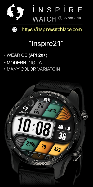 Modern Digital Watch Face IN21 Screenshot 1