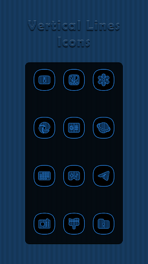 Vertical Blue Lines Icons Screenshot 2