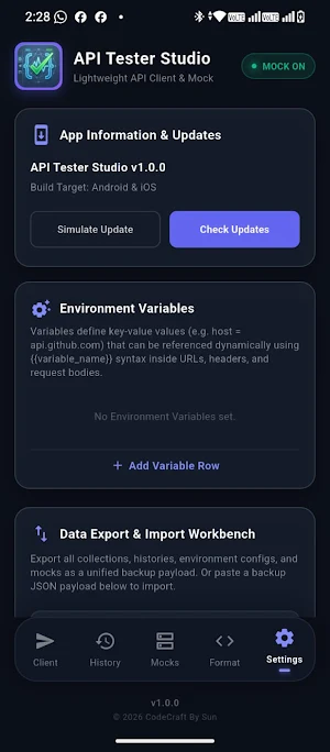 API Tester Studio Screenshot 1