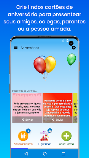 Cartão Mensagem de Aniversário Screenshot 0