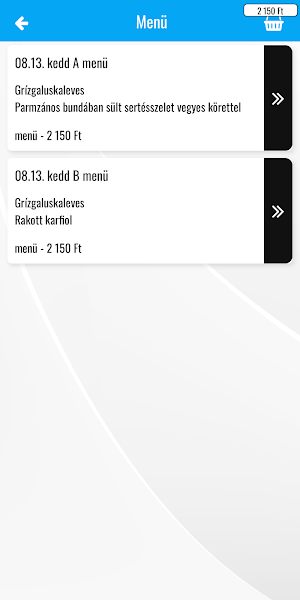 KÉK Étterem Napi Menü Screenshot 3