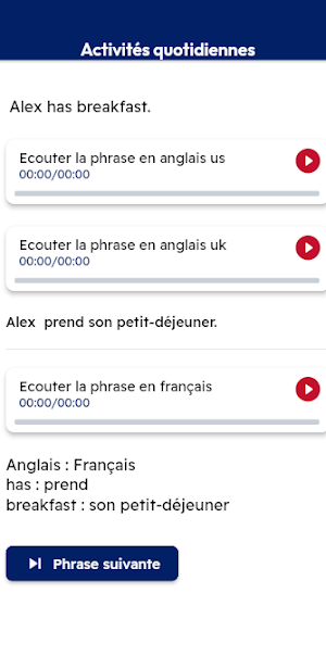 VocAnglais : Anglais-Français Screenshot 1
