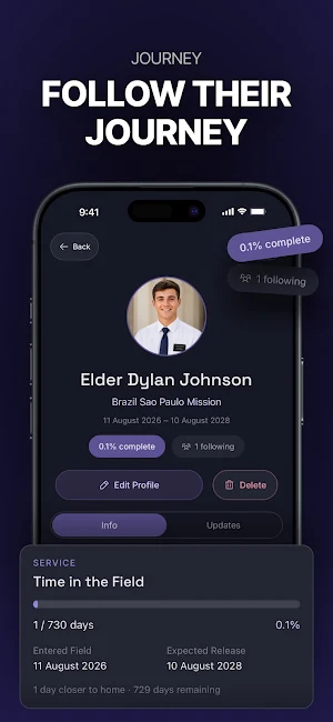 LDS Missionary Tracker Screenshot 0