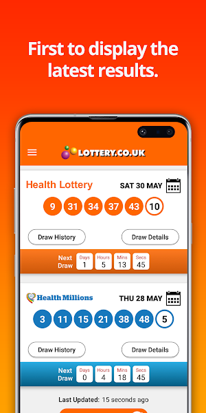 Health Lottery Results Screenshot 0