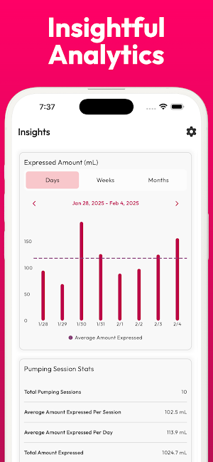Pumping Tracker - Pump Log Screenshot 3
