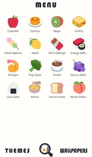 Cute Wallpaper Food Icon Theme Screenshot 1