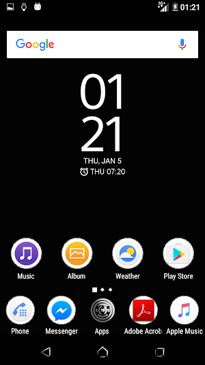 Black & White | Xperia™ Theme Screenshot 1