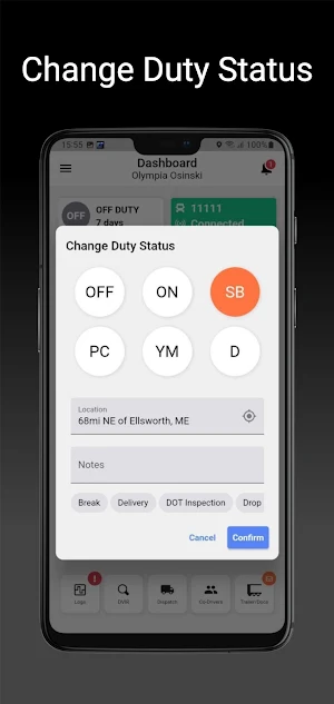 ELD Rider Lite Screenshot 2