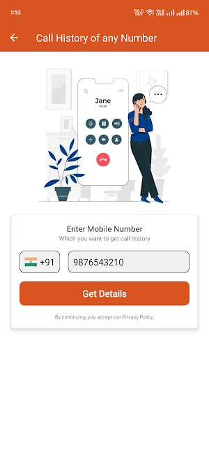 Call History Of Any Number Screenshot 1