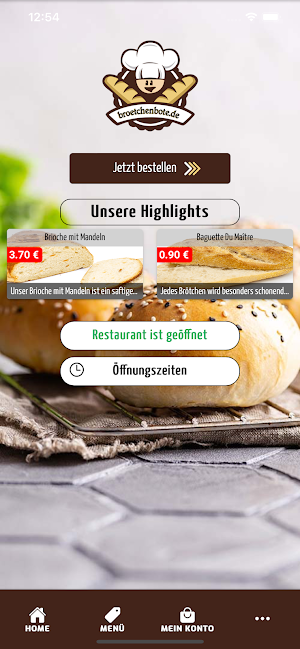 Brötchenbote Online Screenshot 0