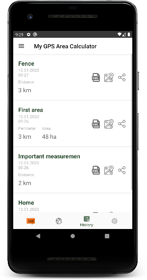 My GPS Area Calculator Screenshot 3