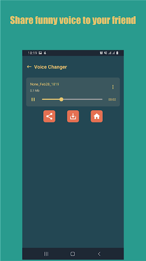 Voice changer - Voice editor Screenshot 2