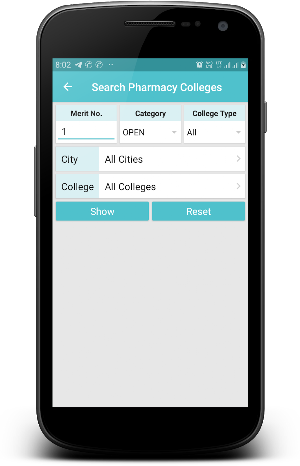 B.Pharm Admission 2021 Screenshot 1