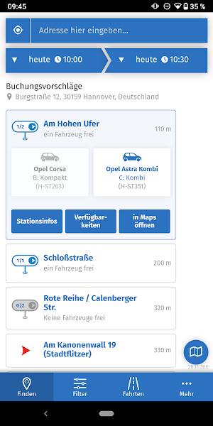 Carsharing Deutschland Screenshot 0