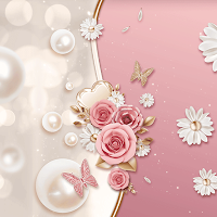 Pink Rose Curve - Wallpaper