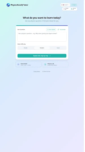 PhysicsNaviQ Tutor Screenshot 3
