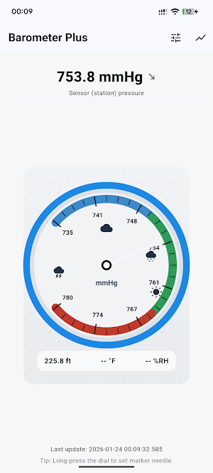 Barometer Pressure - Altimeter Screenshot 0