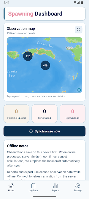 CORALog Screenshot 3