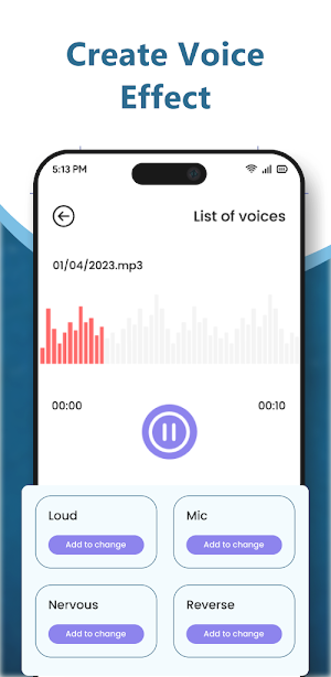 Voice Changer - Voice Editor Screenshot 2