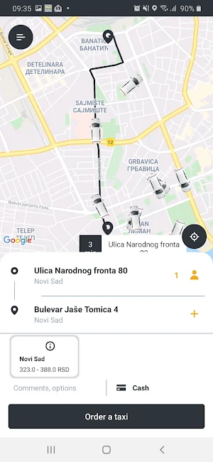 VIP Taxi Novi Sad Screenshot 3