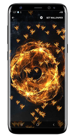 Magic glow Flowers Live Wallpaper Screenshot 3