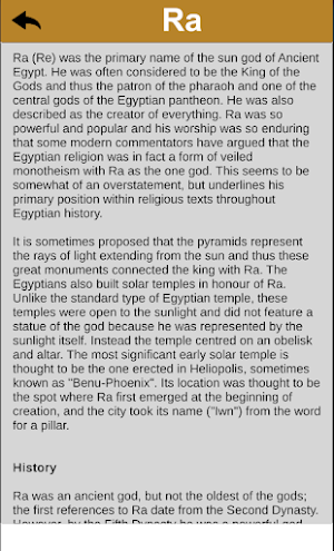 Egypt Mythology Screenshot 2