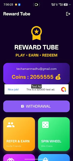 Reward Tube - Watch and earn Screenshot 0