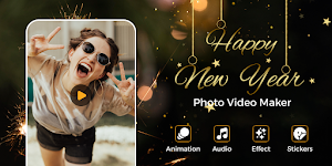 Christmas New Year Video Maker Screenshot 0