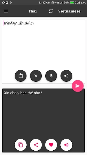 Thai-Vietnamese Translator Screenshot 2