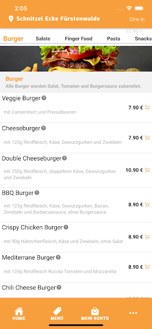 Schnitzel Ecke Fürstenwalde Screenshot 2