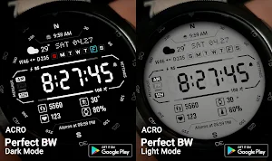ACRO Perfect BW Watchface Screenshot 0