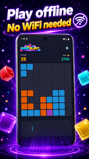 Grid Block Blast: Puzzle Game Screenshot 2