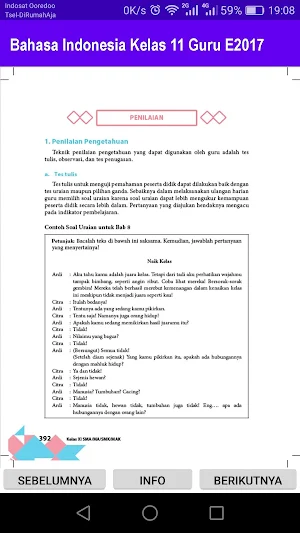 Bahasa Indonesia  Kelas 11 Guru 2017 Screenshot 1