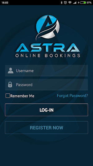 Astra Bookings Screenshot 1