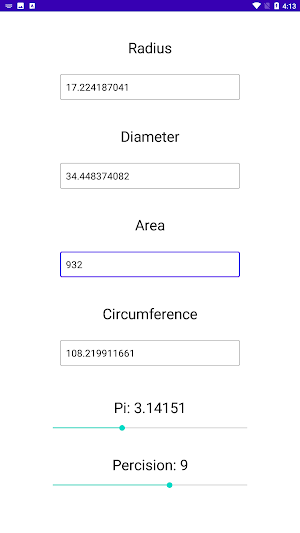 Circle Calculator Screenshot 3