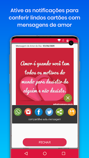 Textos de Amor - Lindas Frases, Mensagens e Vídeos Screenshot 2
