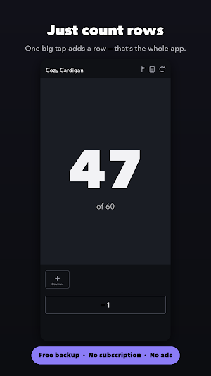 Row Counter: Knit & Crochet Screenshot 0