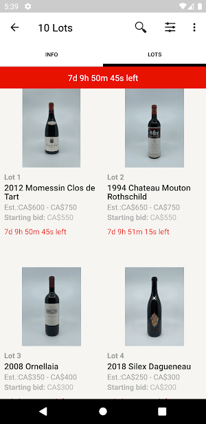 Crystal auctions Screenshot 2