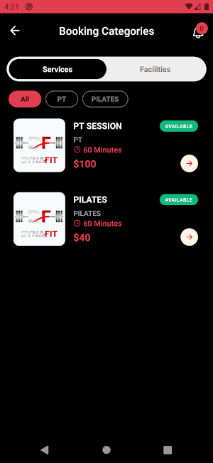 Dynafit Gym Screenshot 3