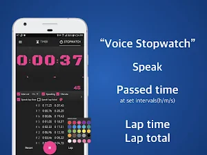 Speaking Timer Voice Stopwatch Screenshot 1