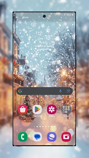 Snowfalling Live Wallpapers Screenshot 2